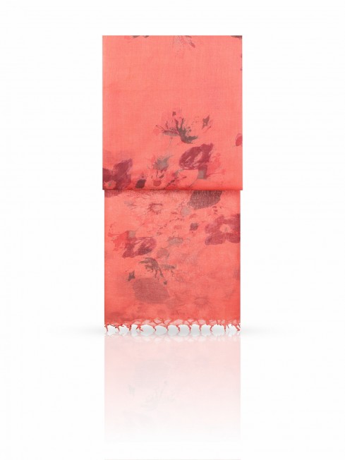 Палантин Женский W-BRUSH.FLOWER/CORAL